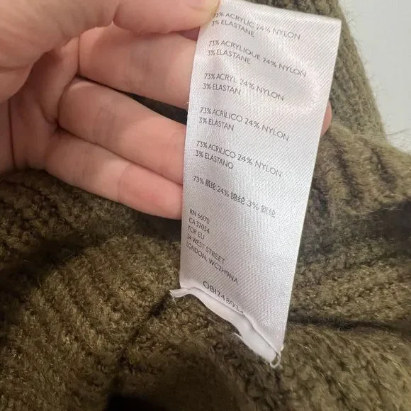 Urban Outfitters Women Sweater Size XS Chunky Knitted Crop Top Dolman Sleeve - Picture 8 of 8